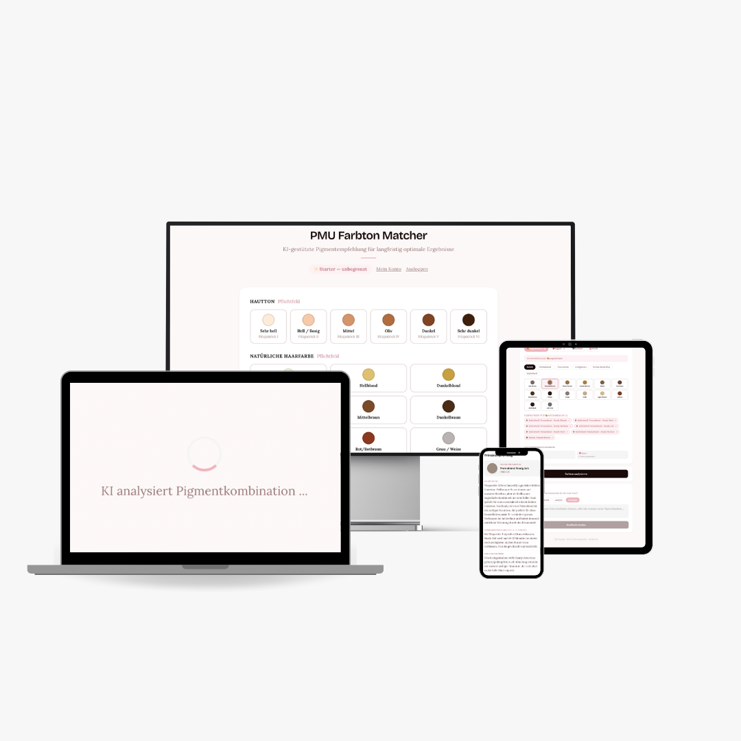 PMU Farbtonmatcher auf Desktop, iPad und iPhone